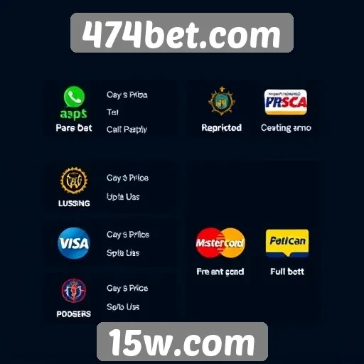 Métodos de pagamento disponíveis no 474bet